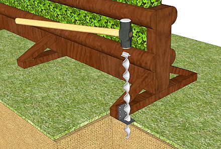 Slås ankeret igennem spalten i beslaget