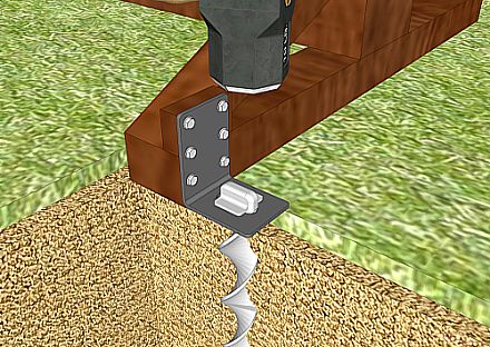 Sporet forhindrer ankeret i at dreje, hvis springet begynder at løfte sig