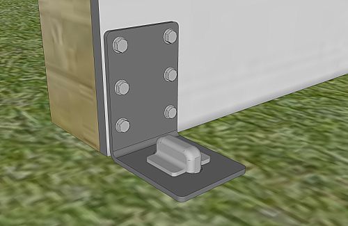 Læskur med Hellanker Lavprofil sikkerhedsankre og T505