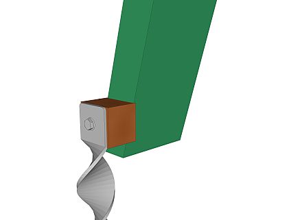 Havegynge i træ, med Hellanker standard jordanker