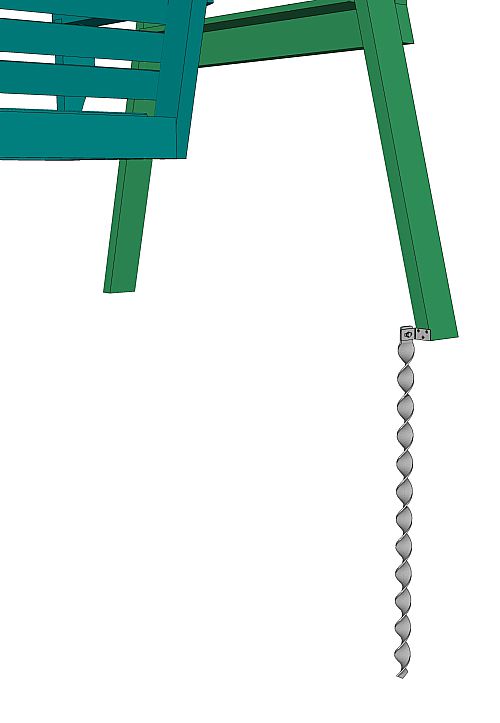 B403 beslag med havegynge